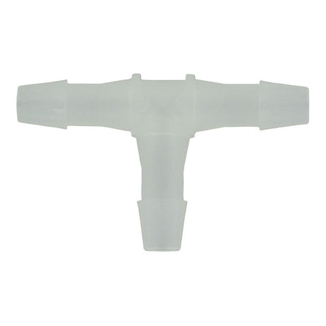 FitQuik Polypropylene Union Tee Barb Fitting - 3/16 ID x 3/16 ID x 3/16 ID