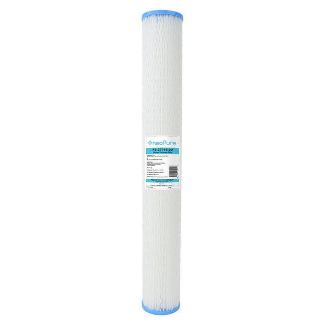 Neo-Pure PS-27195-20 19-1/2" High Efficiency Pleated Filter 20 micron