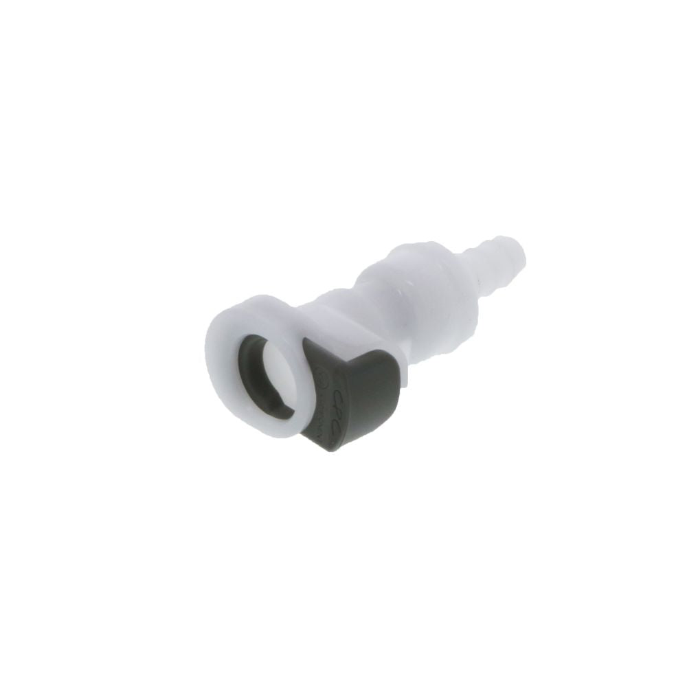 APCD17004SH NSF Valved In-Line Hose Barb Coupling Body with Shroud 1/4 ID Barb