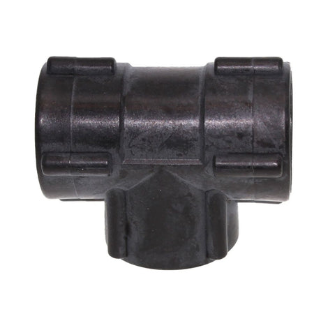 Tee Union Female - 1/2 FPT x 1/2 FPT x 1/2 FPT - Black Polypropylene