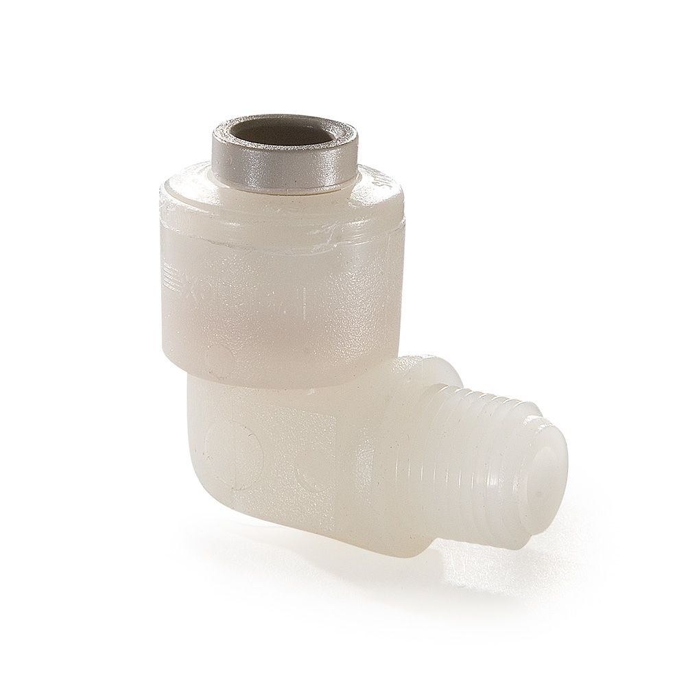 Kynar PVDF Male Elbow - 3/8 x 3/8 NPTF