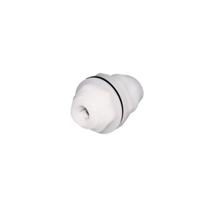 NeoFit - Acetal Natural White Reducing Bulkhead Connector 1/4"tube x 3/8" tube