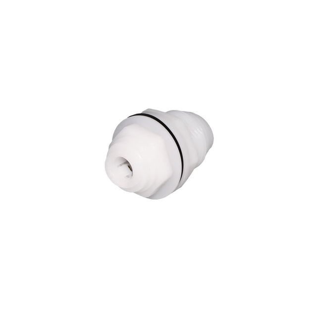 NeoFit - Acetal Natural White Bulkhead Connector 8mm [5/16"] tube