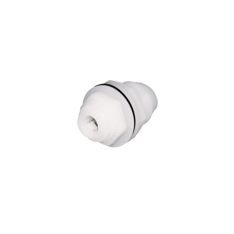 NeoFit - Acetal Natural White Bulkhead Connector 1/4" tube