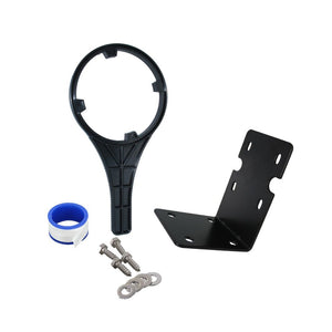 Big Flow Single Housing Install Kit - Black Bracket