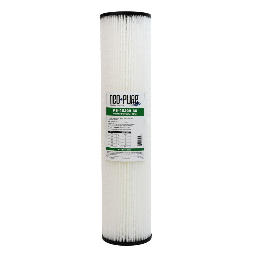 Neo-Pure PS-45200-30 20" BB High Efficiency Pleated Filter 30 micron
