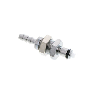 MCD4203 Valved Panel Mount Hose Barb Coupling Insert 3/16 ID Barb