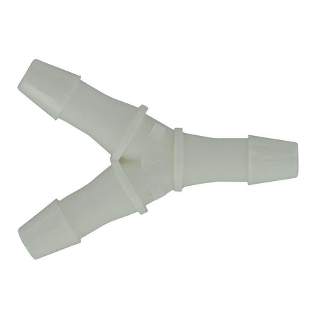 FitQuik Polypropylene Union Y Barb Fitting - 1/8 ID x 1/8 ID x 1/8 ID