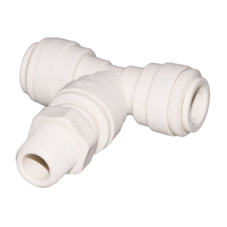 John Guest Swivel Branch Tee Polypro - 3/8 x 1/4 NPTF