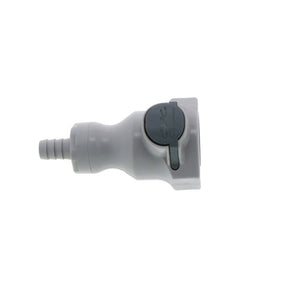 UDC Valved In-Line Hose Barb Coupling Body - 3/8 ID Barb Buna-N O-Ring