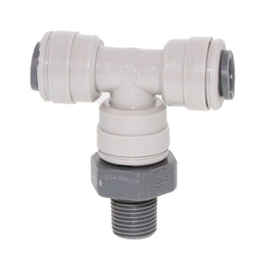 John Guest Swivel Branch Tee NPTF - 1/2 x 3/8  NPTF