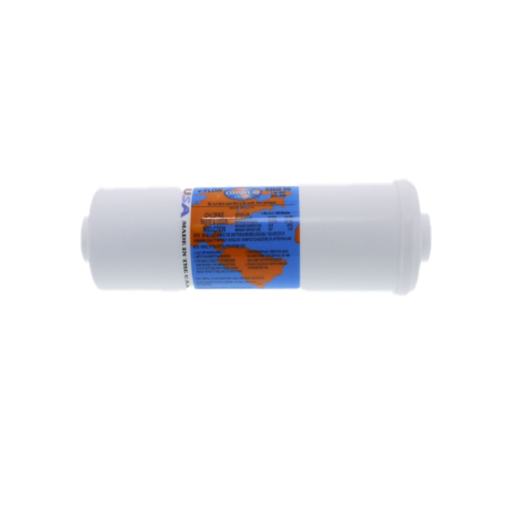 Omnipure Inline K5650-BB Softening/GAC - 12" x 2.5" Filter - 1/4" FPT