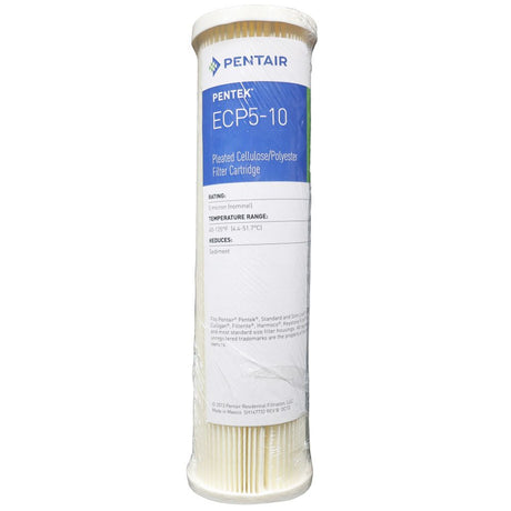 9-3/4" Pentek Pleated Cellulose-Polyester ECP5-10 5 mic Filter