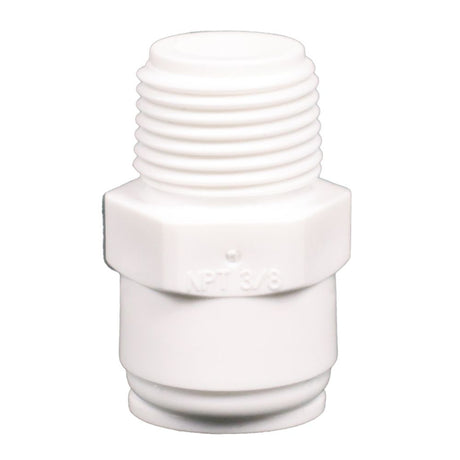 Male Connector Acetal 3/8 qc x 3/8 MNPT