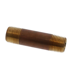 Lead-Free Red Brass Nipple 1/2 MIP x 3 L
