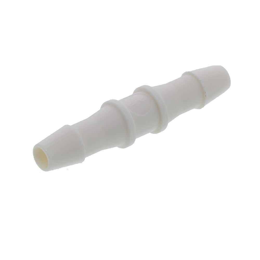 FitQuik Nylon Tube to Tube Straight Fitting White - 1/4" ID Barb x 1/4" ID Barb