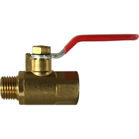 Brass 1/4" Mini M X F Ball Valve