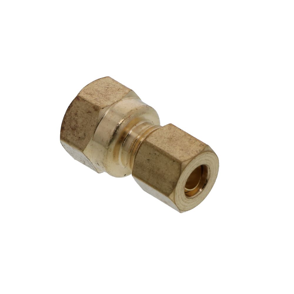 Brass Compression Female Connector 1/4 Compression x 1/4 FPT
