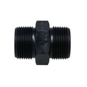 Nipple Hex - 1" x 1" MPT Black Polypropylene
