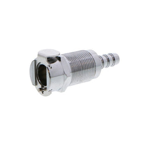 LC16004 Panel Mount Hose Barb Coupling Body 1/4 ID Barb