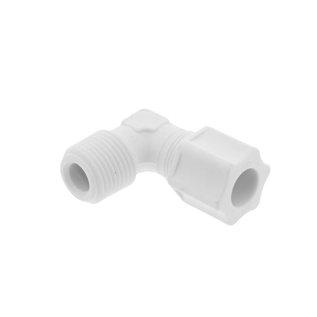 JACO 40-8-8-P-O Polypropylene Male Elbow 1/2 OD Tube x 1/2 MPT