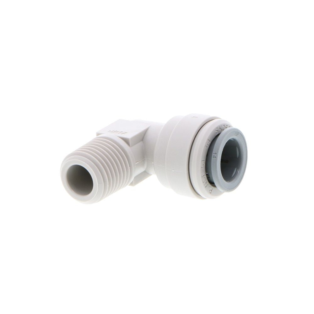 John Guest Fixed Elbow NPTF - 3/8 x 1/4  NPTF