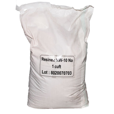 Resinex Strong Acid Cation Resin Hi Cap 10% Crosslink 1 Cu. Ft.