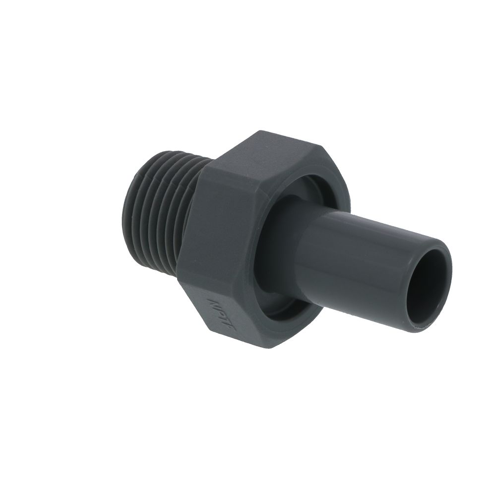 John Guest Stem Adapter BSPT - 3/8 x 1/4  BSPT