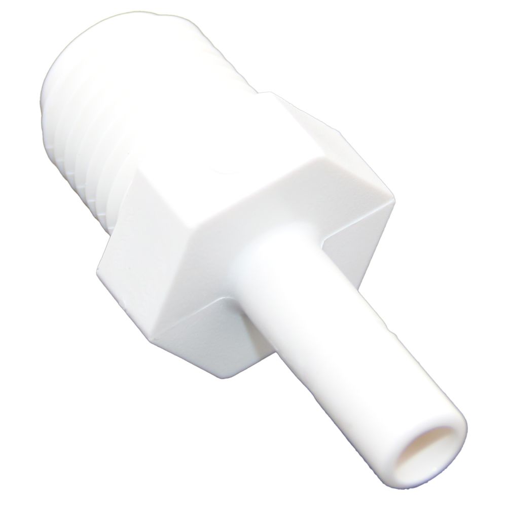 NeoFit - Polypropylene Natural White Stem Adapter 1/4" Stem x 1/4" NPTF
