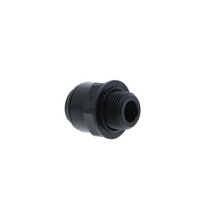 John Guest Male Connector BLACK ACETAL - 12mm x 3/8 BSPP