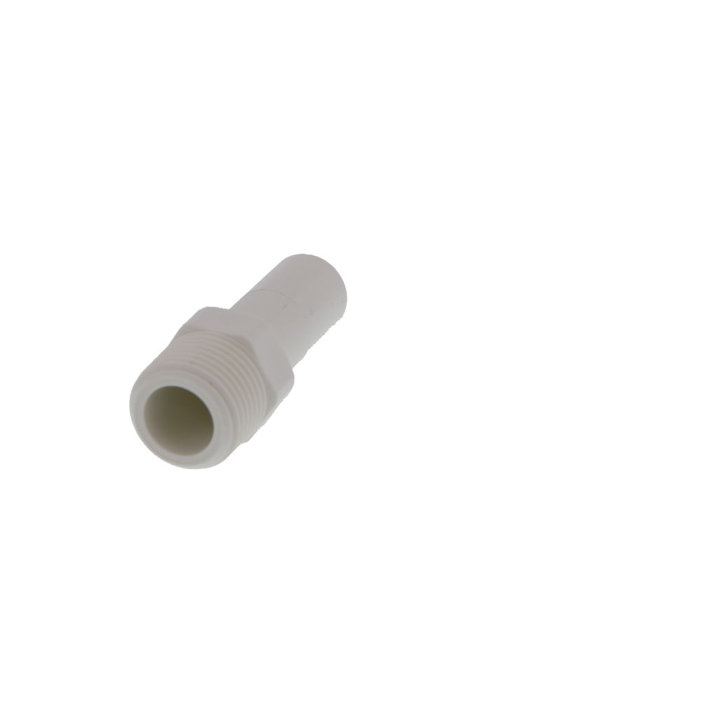 John Guest Stem Adapter Polypro - 1/2 x 3/8 NPTF