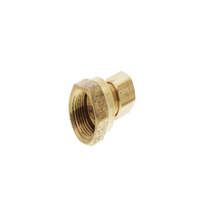 Brass Compression Female Connector 1/4 Compression x 3/8 FPT