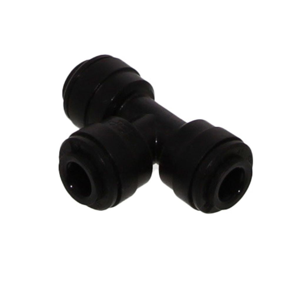 John Guest Union Tee BLACK ACETAL - 6mm