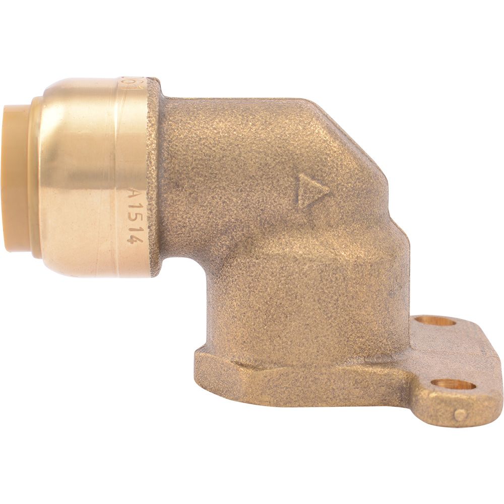 SharkBite® U335LF Lead-Free Brass Push-to-Connect HY-Ear Elbow - 1/2" x 1/2" FPT