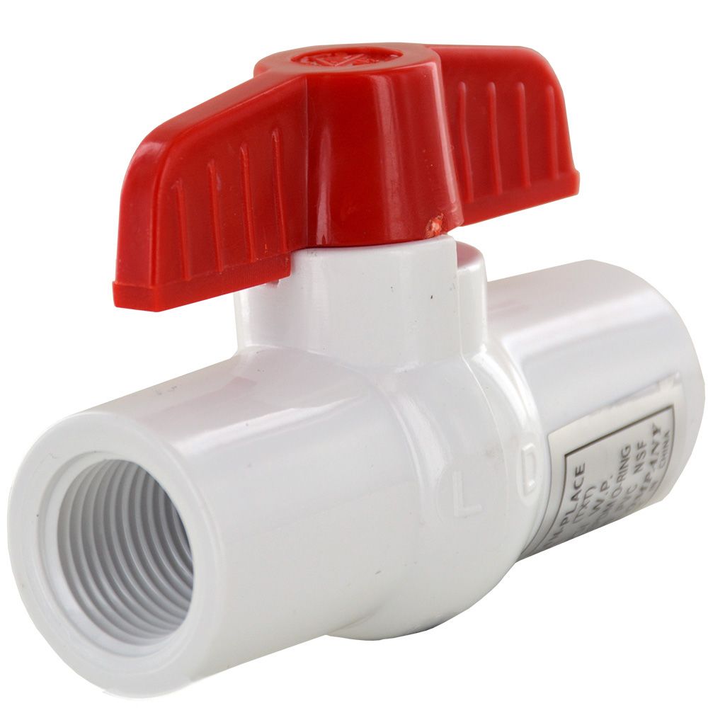 Schedule PVC Molded-In-Place Ball Valve 1" FPT EPDM