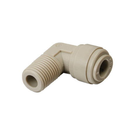 NeoFit - Acetal Gray Male Elbow- 3/8"tube OD x 3/8"NPTF