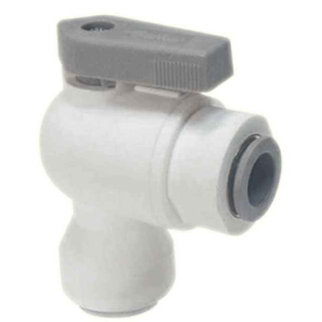 Parker LIQUIfit Elbow Union Ball Valve - 3/8 QC x 3/8 QC