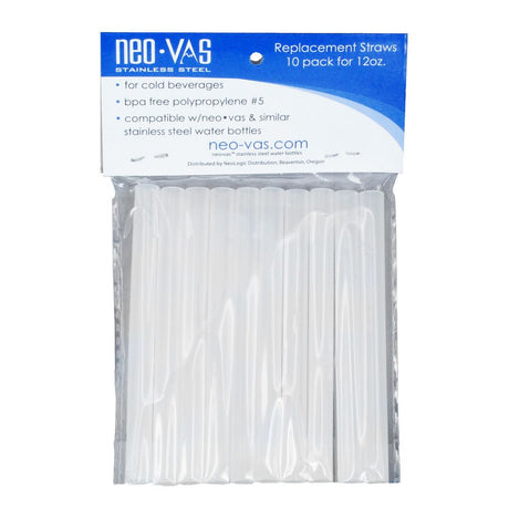 Neo-Vas NVRS1012 Neo-Sip Replacement Straws 10 Pack