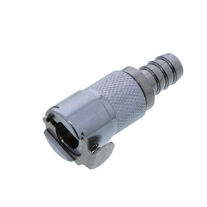 LCD17006V Valved In-Line Hose Barb Coupling Body 3/8 ID Barb FKM [Viton] O-ring
