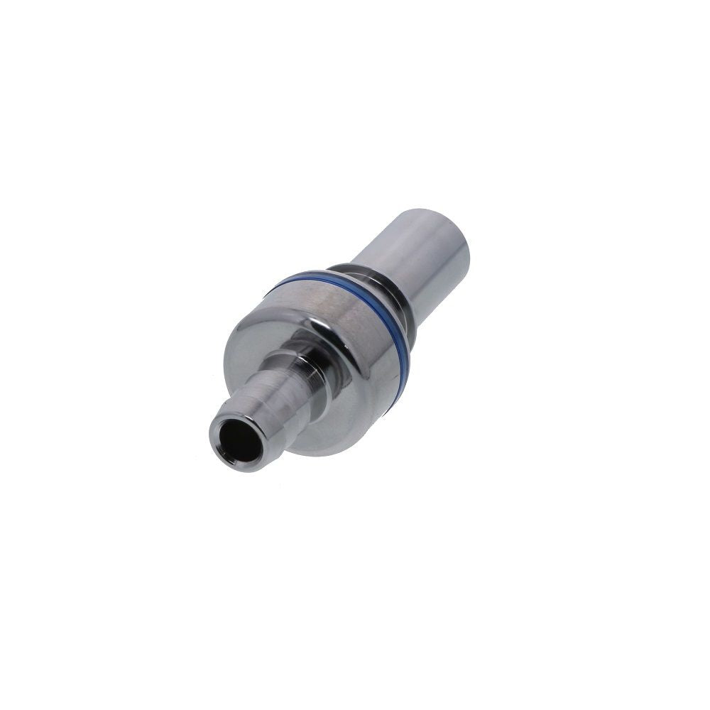 LQ6D22006BLU Valved In-Line Liquid Cooling Coupling Insert 3/8 ID Barb Cool Blue