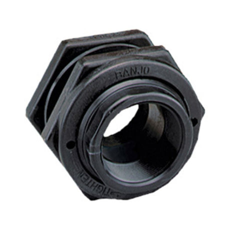 Banjo 1" Polypropylene Bulkhead Tank Fitting with EPDM Gaskets