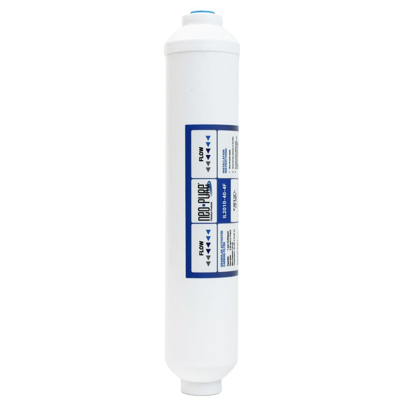 Neo-Pure Inline 2x10 10mic Postfilter GAC CTO 1/4" FNPT