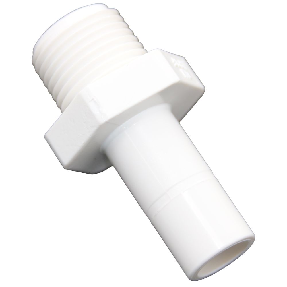 NeoFit - Polypropylene Natural White Stem Adapter 1/2" Stem x 3/8" NPTF