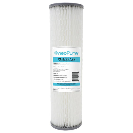 Neo-Pure PS-27097-30 9-3/4" High Efficiency Pleated Filter 30 micron
