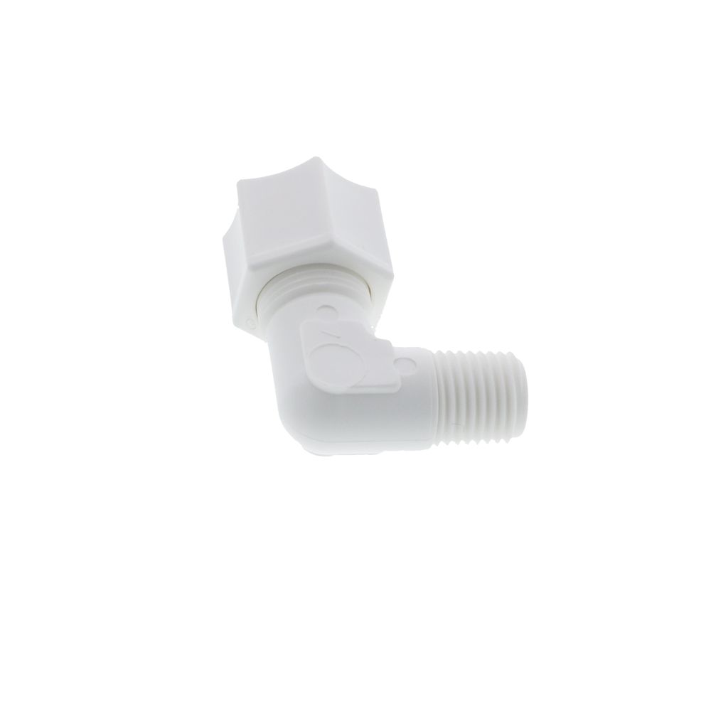 JACO 40-6-4-P-PG Polypropylene Male Elbow 3/8 OD Tube x 1/4 MPT