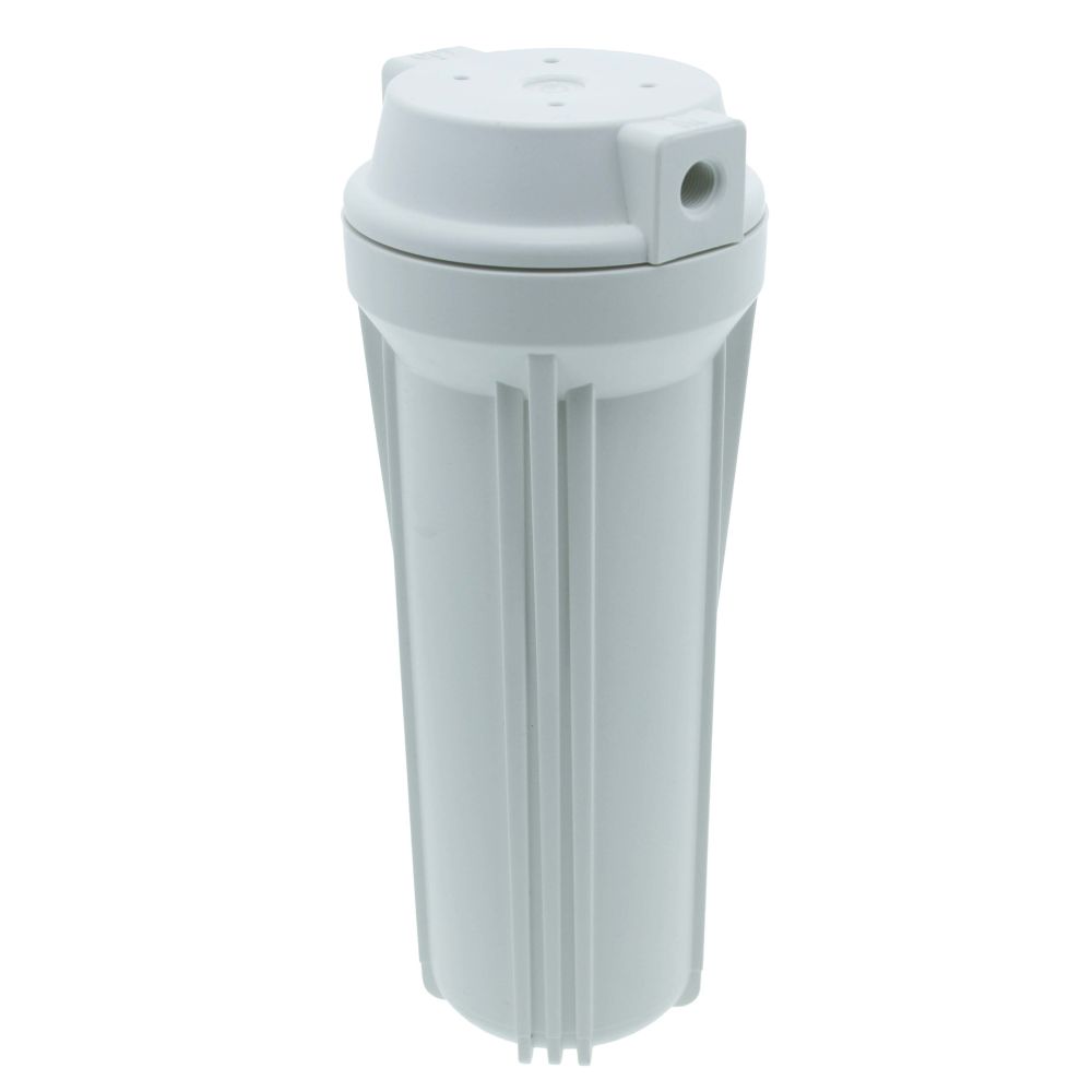 10" Neo-Pure SlimLine Filter Housing White 3/8" No Pressure Relief
