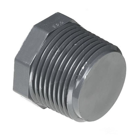 Schedule 80 PVC Threaded Plug 1/2" MIP