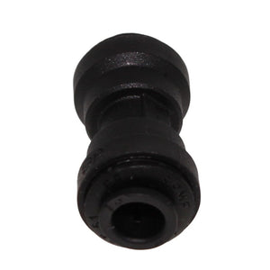 John Guest Union Connector Black Polypropylene  - 3/8