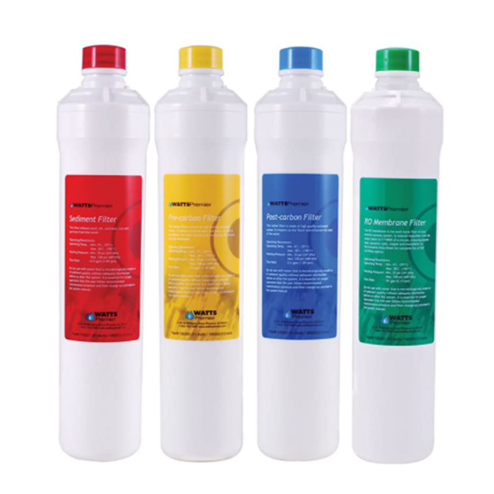 Watts Premier 531152 RO Pure 4 Pack Replacement Filters