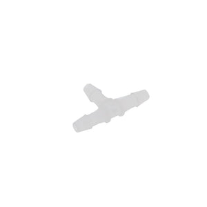 FitQuik Polypropylene Union Tee Barb Fitting - 5/32 ID x 5/32 ID x 5/32 ID